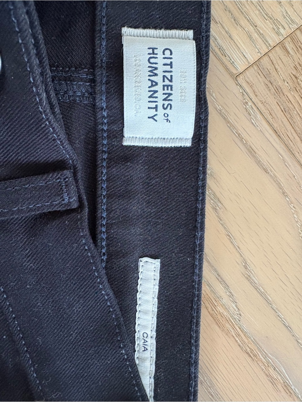 Citizens Of Humanity Women's Straight Leg Jeans in navy.
